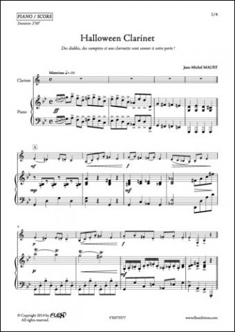 Halloween Clarinette - J. M. MAURY - <font color=#666666>Clarinette et Piano</font>