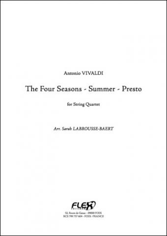 Les Quatre Saisons - Eté - Presto - A. VIVALDI - <font color=#666666>Quatuor à Cordes</font>